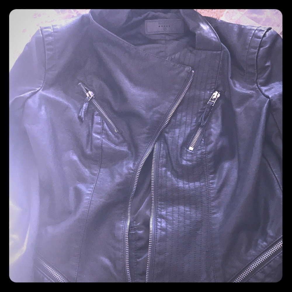Soft Faux Leather Jacket Small